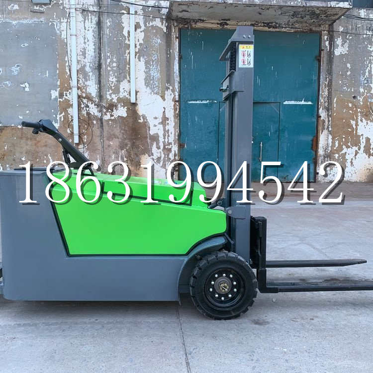 陆良县小型电动叉车1吨2吨步行站驾式电瓶堆高充电装卸车液压升降车铲车