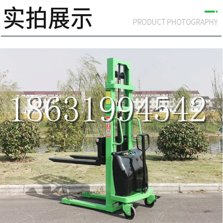 陆良县电动叉车堆高车液压铲车电瓶1吨2吨站驾步行式小型全自动叉车